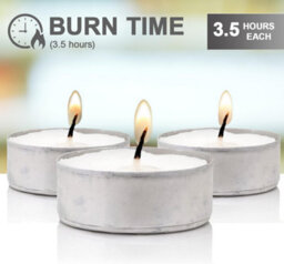 Mantraraj Unscented Tea Lights Candles 3.5 Hour Burn Tealight Candles Multipack Candles Tea Lights Tea Candles Pack Of 150 - thumbnail 2