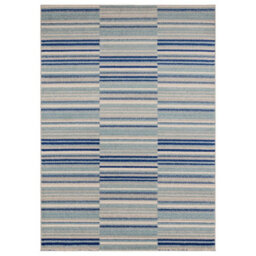 Blue Stripe Optical/ (3D) ,funky Modern Easy To Clean Rug For Dining Room-160Cm X 230Cm - thumbnail 1