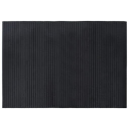 Berkfield Modern Rug Rectangular Black 70X100 Cm Bamboo