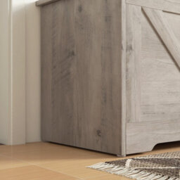 Homcom Storage Trunk For Living Room, With Safety Hinges, 80Cm, Grey - thumbnail 9
