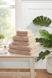 Rapport Home Eden Weave Pure Cotton Bath Sheet Towels Set Of 2 (Brown) - thumbnail 3