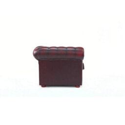 Chesterfield 2 Seater Antique Oxblood Real Leather Tufted Buttoned Sofa Settee In Classic Style - thumbnail 6