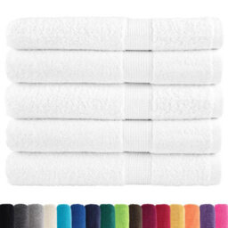 Berkfield Premium Towels Solund 25Pcs White 100X200Cm 600Gsm - thumbnail 2
