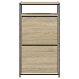 Berkfield Shoe Cabinet Sonoma Oak 60X34X112 Cm Engineered Wood - thumbnail 5