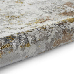 Beige Gold Abstract 8mm Thick Stain-Resistant Rug For Bedroom, Dining Room, Easy To Clean Modern Area Rug-120Cm X 170Cm - thumbnail 5