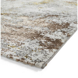 Beige Gold Abstract 8mm Thick Stain-Resistant Rug For Bedroom, Dining Room, Easy To Clean Modern Area Rug-120Cm X 170Cm - thumbnail 6