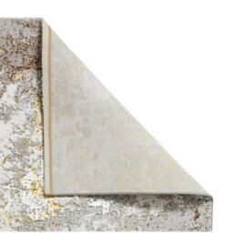 Beige Gold Abstract 8mm Thick Stain-Resistant Rug For Bedroom, Dining Room, Easy To Clean Modern Area Rug-120Cm X 170Cm - thumbnail 7