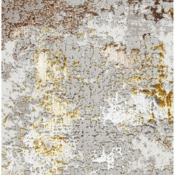 Beige Gold Abstract 8mm Thick Stain-Resistant Rug For Bedroom, Dining Room, Easy To Clean Modern Area Rug-120Cm X 170Cm - thumbnail 3