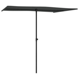 Berkfield Outdoor Parasol With Aluminium Pole 2X1.5 M Anthracite - thumbnail 2