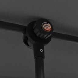 Berkfield Outdoor Parasol With Aluminium Pole 2X1.5 M Anthracite - thumbnail 7