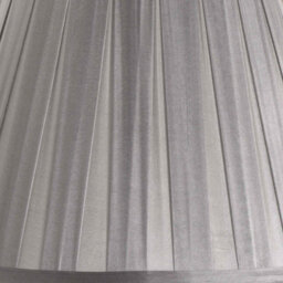 Pacific Lifestyle 40Cm Grey Silk Box Pleat Empire Table Floor Lampshade - thumbnail 3