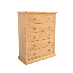 Cabinet Bits Lucca 5 Drawer Chest Of Drawers Brass Knob - thumbnail 2
