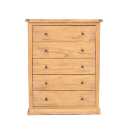 Cabinet Bits Lucca 5 Drawer Chest Of Drawers Brass Knob - thumbnail 1
