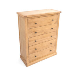Cabinet Bits Lucca 5 Drawer Chest Of Drawers Brass Knob - thumbnail 3