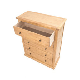 Cabinet Bits Lucca 5 Drawer Chest Of Drawers Brass Knob - thumbnail 4