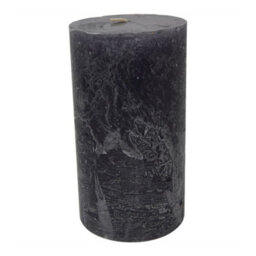 Buttercup Farm Libra Rustica Pillar Candle - Paraffin - L7 X W7 X H12 Cm - Dark Grey