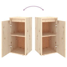 Berkfield Tv Cabinets 2 Pcs Solid Wood Pine - thumbnail 6