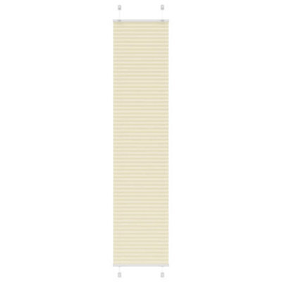 Berkfield Pleated Blind Cream 45X200 Cm Fabric Width 44.4 Cm Polyester - image 1
