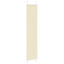 Berkfield Pleated Blind Cream 45X200 Cm Fabric Width 44.4 Cm Polyester - thumbnail 3