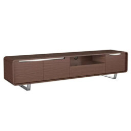 "Avf Marquis Tv Stand For Tvs Up To 95"" - Walnut Finish, 3 Cabinets, Drawer, Open Shelf & Cable Management - Premium Design" - thumbnail 4