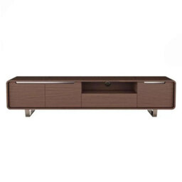 "Avf Marquis Tv Stand For Tvs Up To 95"" - Walnut Finish, 3 Cabinets, Drawer, Open Shelf & Cable Management - Premium Design" - thumbnail 3