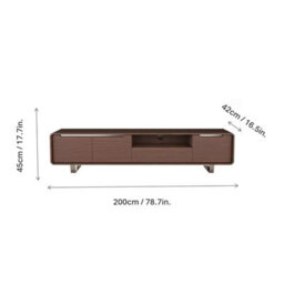 "Avf Marquis Tv Stand For Tvs Up To 95"" - Walnut Finish, 3 Cabinets, Drawer, Open Shelf & Cable Management - Premium Design" - thumbnail 6