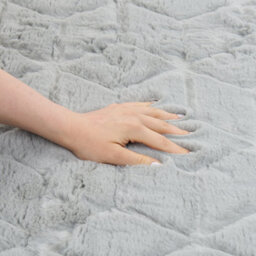 Beliani Faux Fur Rug Thatta Light Grey 80 X 150 Cm - thumbnail 5