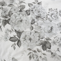 Catherine Lansfield Elinda Floral Reversible Duvet Cover Set With Pillowcases Grey - thumbnail 6