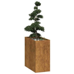 Berkfield Planter Rusty 40X80X80 Cm Weathering Steel - thumbnail 1
