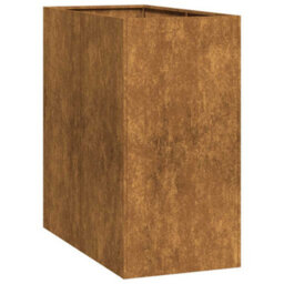 Berkfield Planter Rusty 40X80X80 Cm Weathering Steel - thumbnail 2