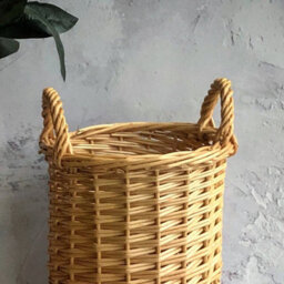 Selections Woven Willow Wicker Umbrella Stand And Walking Stick Basket Holder - thumbnail 2