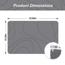 Fino Stone Stone Bath Mat Diatomaceous Earth Shower Mat Non-Slip Super Absorbent Diatomite Stone Mats For Bathroom Floor Quick-Drying - thumbnail 5