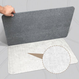 Fino Stone Stone Bath Mat Diatomaceous Earth Shower Mat Non-Slip Super Absorbent Diatomite Stone Mats For Bathroom Floor Quick-Drying - thumbnail 4