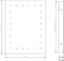 Knightsbridge Mlc6045Sd Ip44 600X450mm Led Bathroom Mirror With Demister, Shaver Socket And Motion Sensor - thumbnail 2