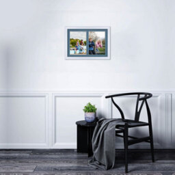 AK Frames 20X14 White Classic Multi Photo Frame With Pompadour Mount - Holds 2 Apertures (2X) A4 Photos - thumbnail 3