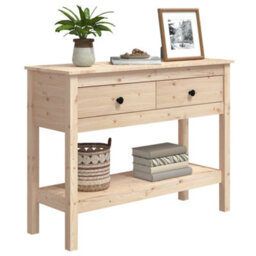 Walplus Console Table 100X35X75 Cm Solid Wood Pine - thumbnail 4