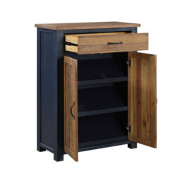 Baumhaus Splash Of Blue - Shoe Storage Cupboard With Drawer - thumbnail 6
