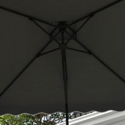 Outsunny 2.5M Square Cantilever Garden Parasol Umbrella With Cross Base, Grey - thumbnail 8