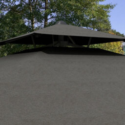 Outsunny 2.5M Square Cantilever Garden Parasol Umbrella With Cross Base, Grey - thumbnail 9