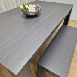 Kosy Koala Dining Table Set Grey Dining Table With 2 Benches Kitchen Dining Table Set Dining Room Table For Four - thumbnail 5
