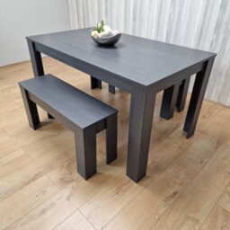 Kosy Koala Dining Table Set Grey Dining Table With 2 Benches Kitchen Dining Table Set Dining Room Table For Four - thumbnail 4