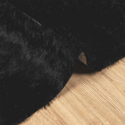 Vidaxl Shaggy Rug High Pile Navarra Black 240X340 Cm Polyester - thumbnail 5