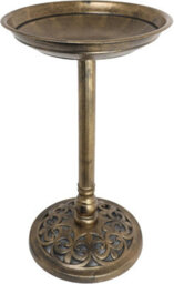 Divchi Bird Bath For Garden Freestanding Feeder Bowl Pedestal For Outdoors Patio Yard & Lawn Bronze - thumbnail 2