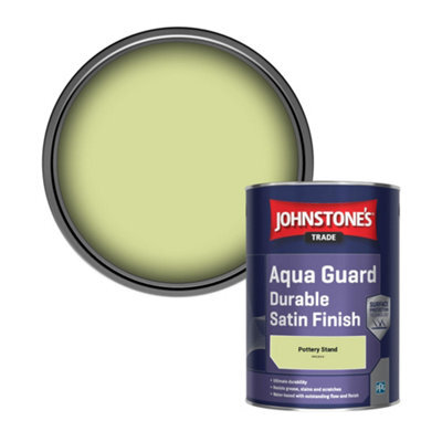 Johnstone's Trade Wood & Metal Aqua Guard Durable Satin Paint Pottery Stand (Ppg1219-3) 1L - image 1