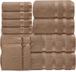Casabella Luxury Bath Towel Set- 10 Piece Towels - thumbnail 1