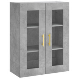 Berkfield Highboard Concrete Grey 69.5X34X180 Cm Engineered Wood - thumbnail 5