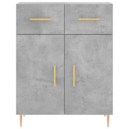 Berkfield Highboard Concrete Grey 69.5X34X180 Cm Engineered Wood - thumbnail 8