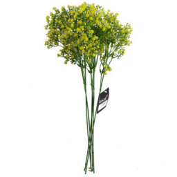 Leaf Pack Of 6 X 55Cm Gypsophila Yellow Stem - thumbnail 2