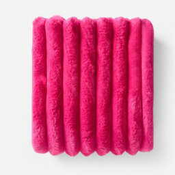 OHS Jumbo Faux Fur Fleece Throw Ribbed Fluffy Blanket - thumbnail 6