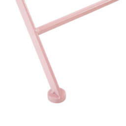 Beliani Pink Vintage Scrollback Outdoor Chairs 2-Pack - Powder-Coated Iron, No Assembly Required - thumbnail 7